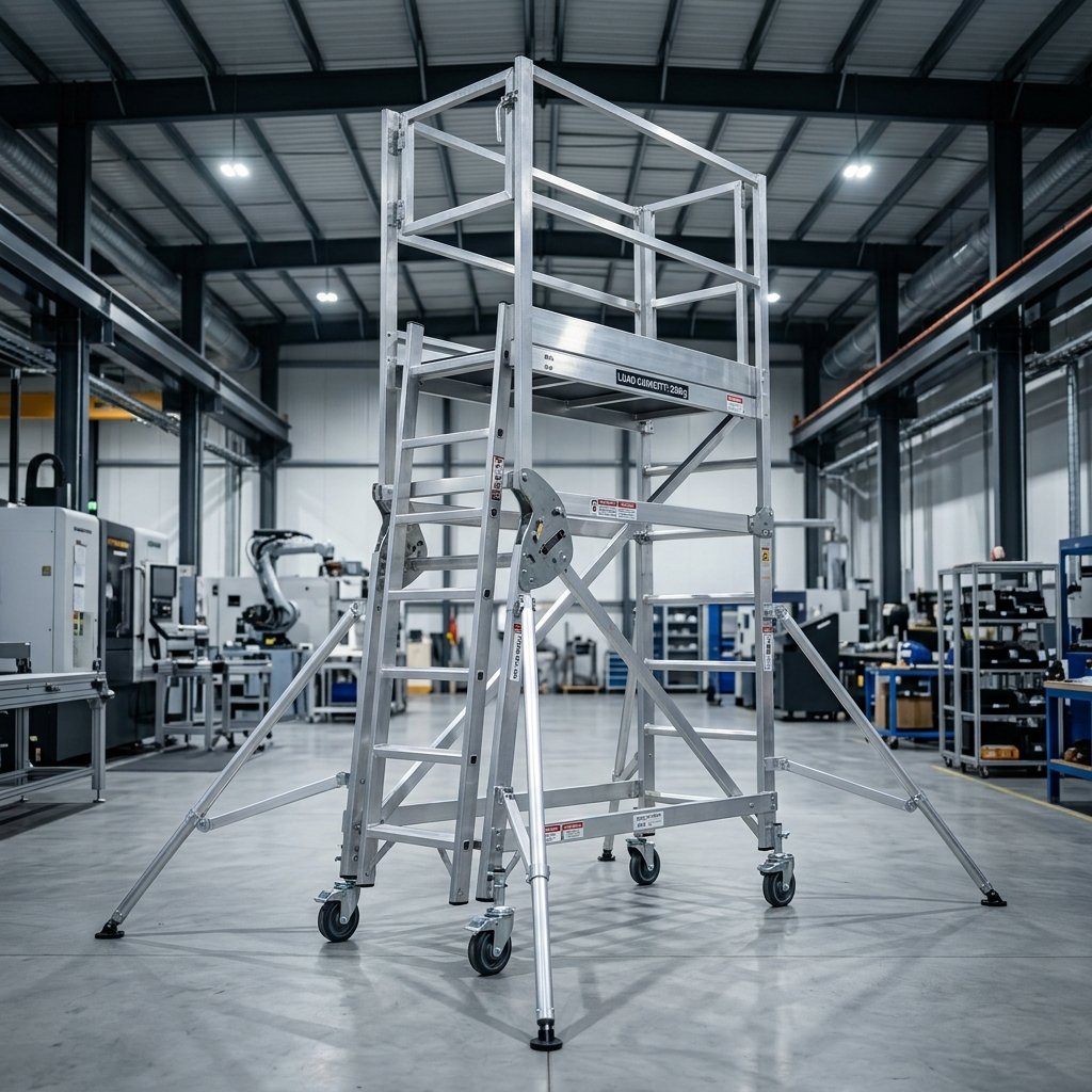 MSJ Aluminium Tiltable Tower Ladder Scaffold